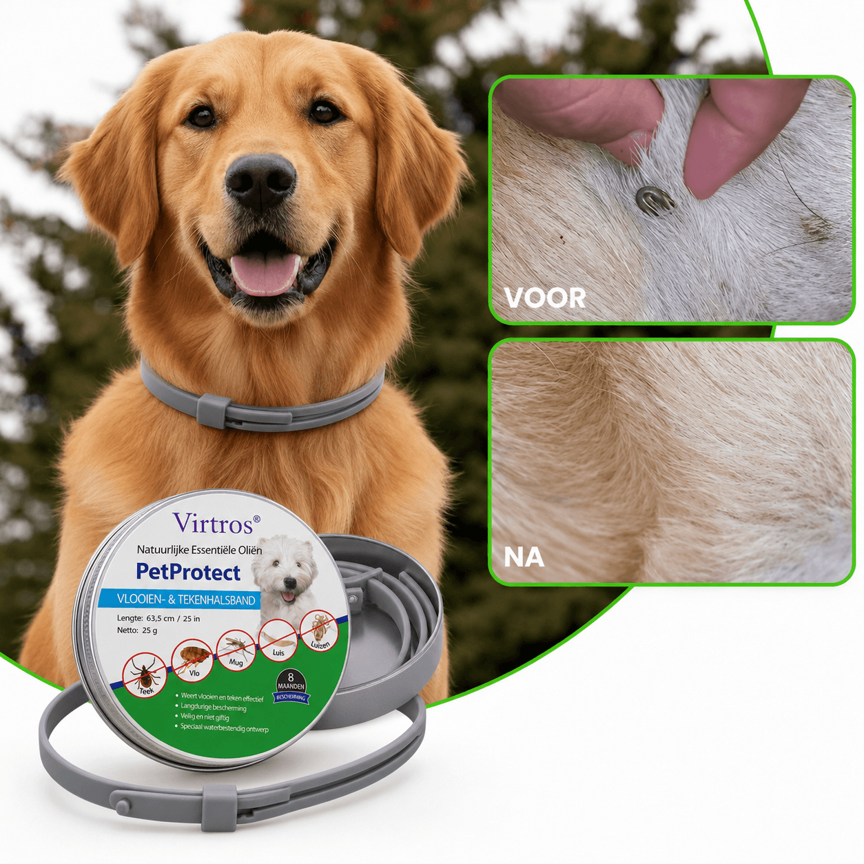 PetProtect Vlooien- & Tekenband
