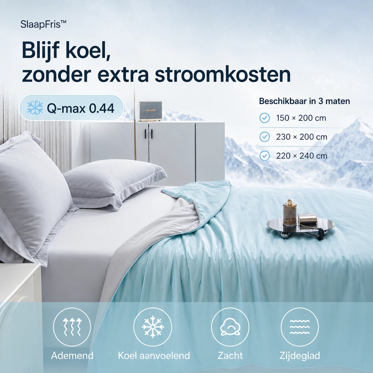 SlaapFris™ Verkoelende Slaapdeken